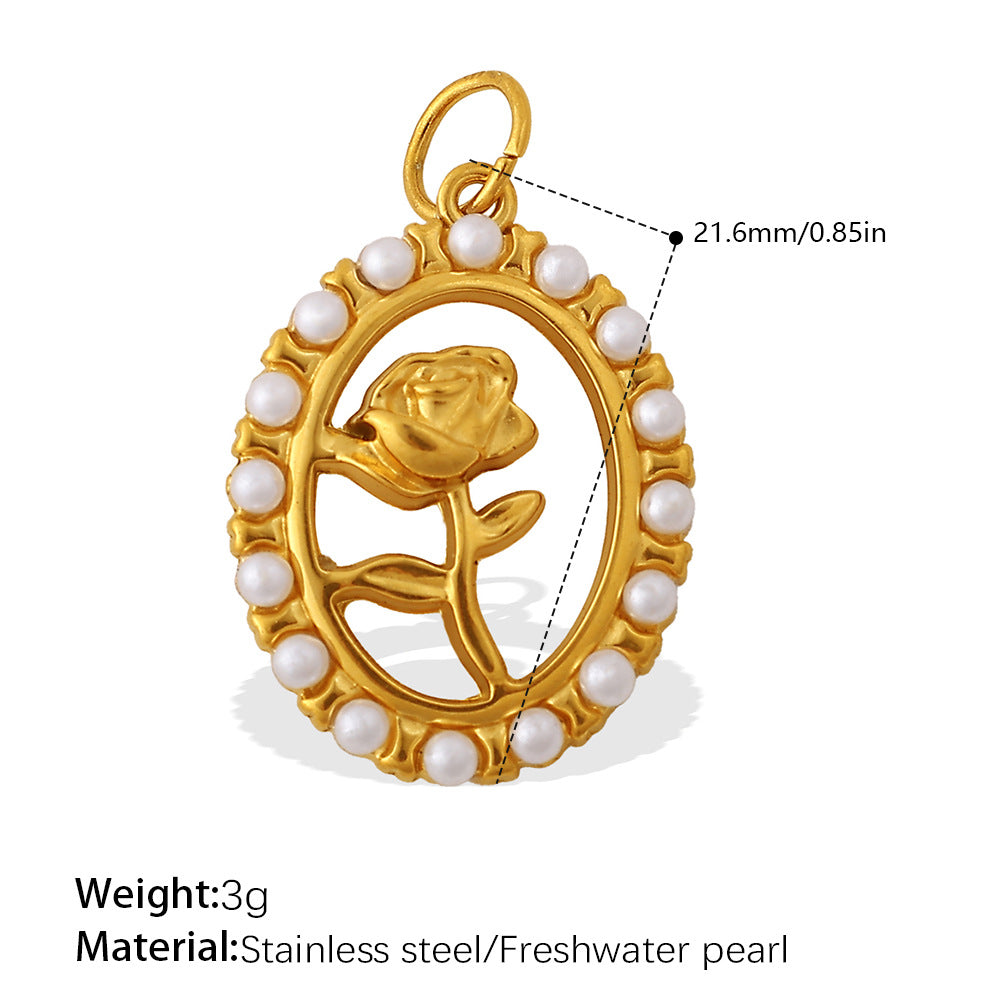 Wholesale Ocean style retro key heart-shaped stainless steel necklace pendant accessories