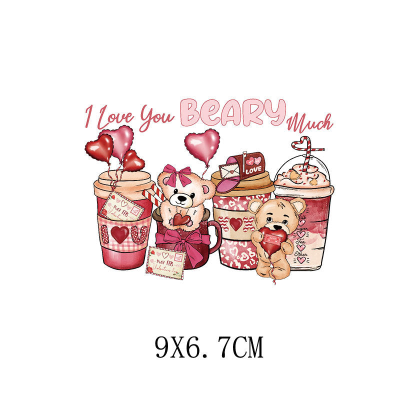 Wholesale Romantic Valentine' s Day Heat Transfer   UV DTF Ready to Press Transfers Wraps