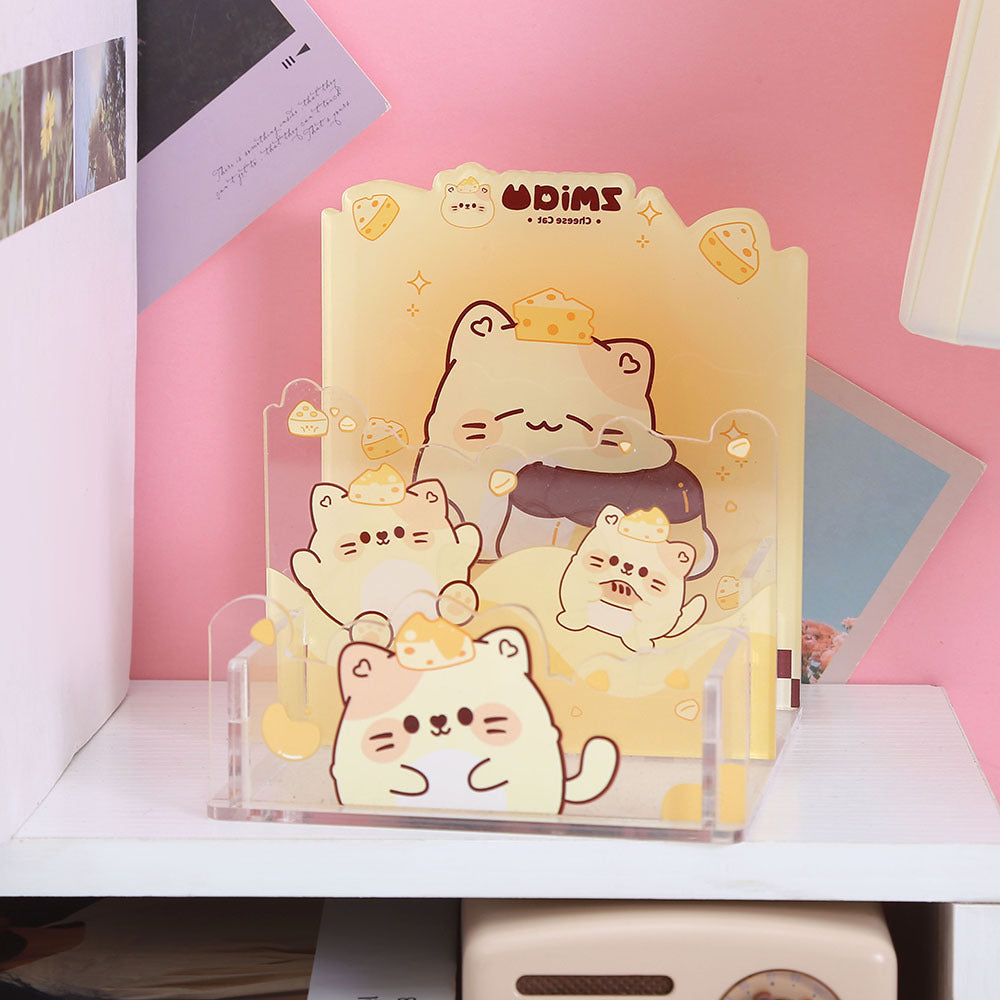 Wholesale  100pcs Creative Cute Cartoon Acrylic Pen Holder