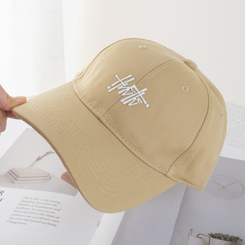 Wholesale Solid Color Offset Printing Art Letter Baseball Cap