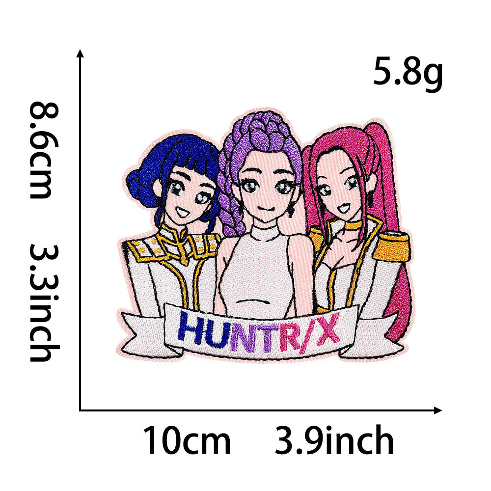 Wholesale Cartoon Cute Styling Girl Embroidery DIY Patches OLY Exclusive