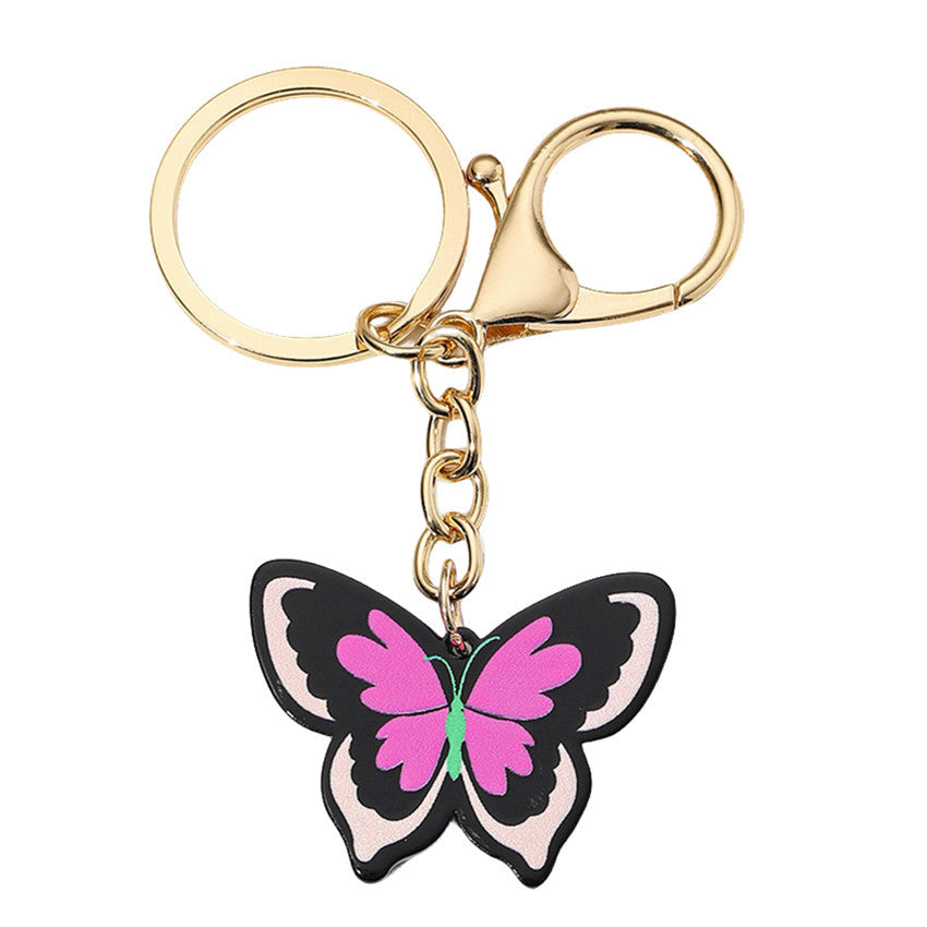 Wholesale Colorful Mixed Color Butterfly Keychain
