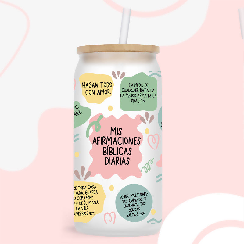 Wholesale Rainbow Bow Letter  16oz Cup UV DTF Wraps