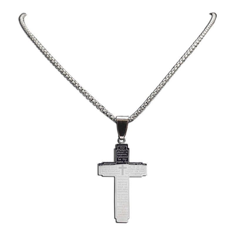Wholesale Men's Stainless Steel Cross Necklaces