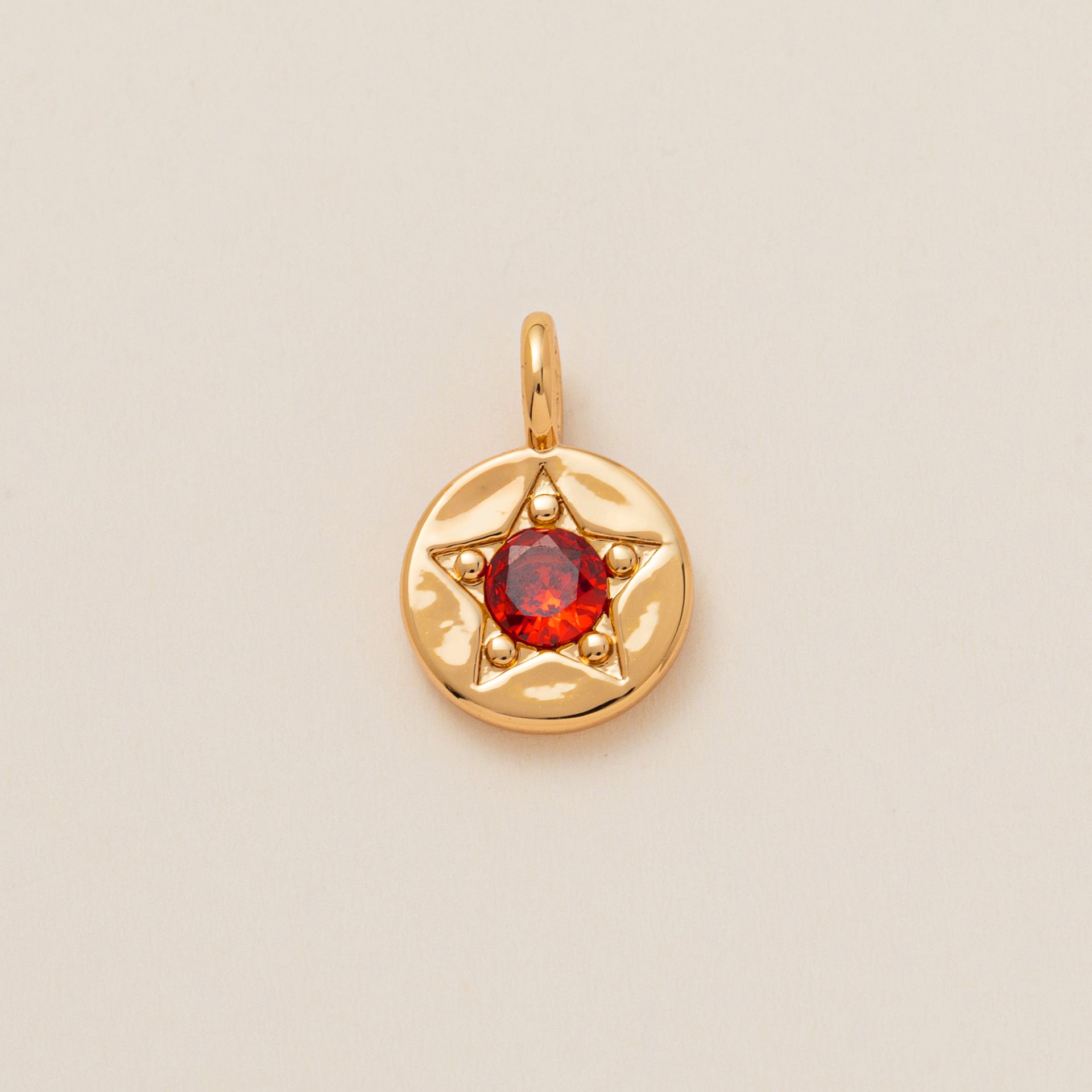 Wholesale Copper Five Pointed Star Zircon Pendant Colorful Birthstone Charm For DIY Necklace Fashion Accessory Gift