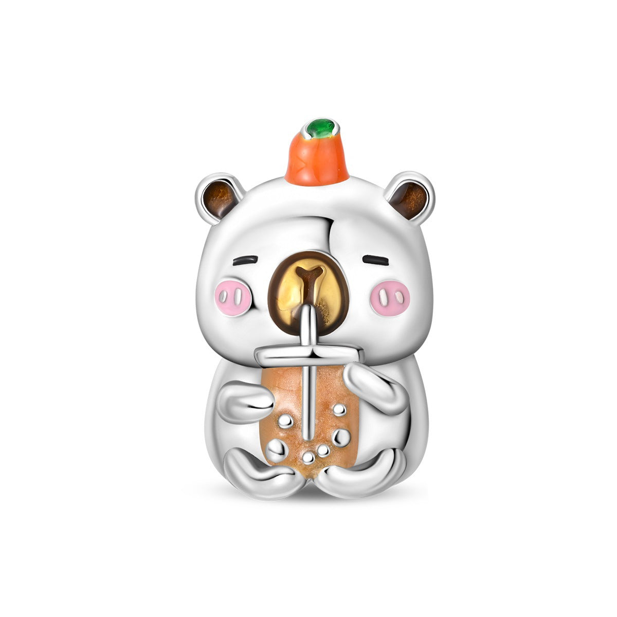 Wholesale Animal Elephant Cat Swan Silver Plated Charms