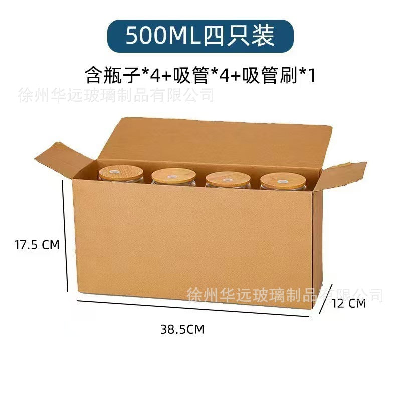 Wholesale 16oz high borosilicate heat-resistant glass cup