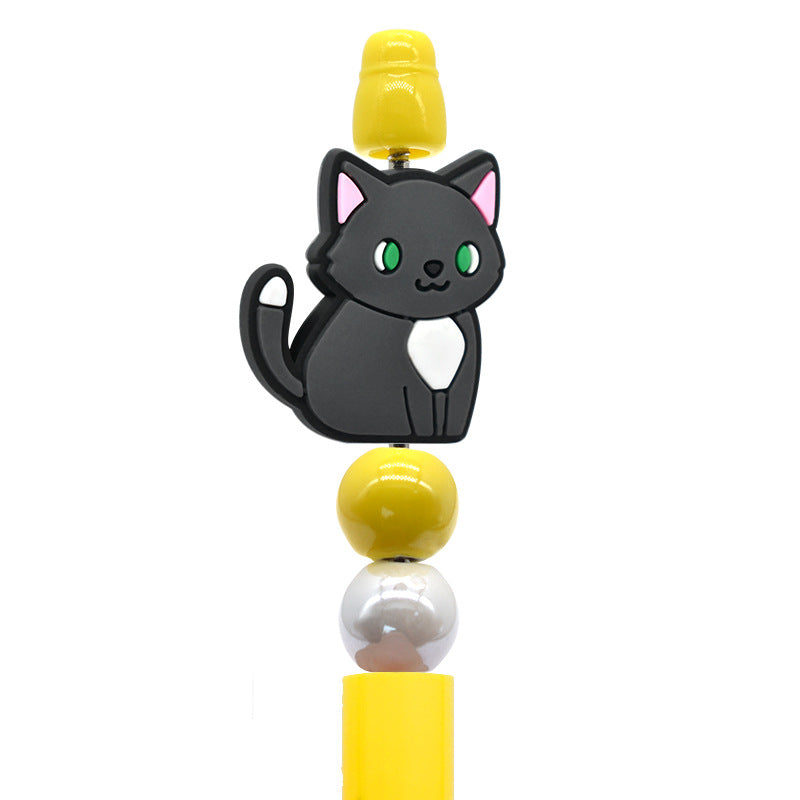 Wholesale Random 100pcs Product Cat Creative Ballpoint Pen Focal Beads