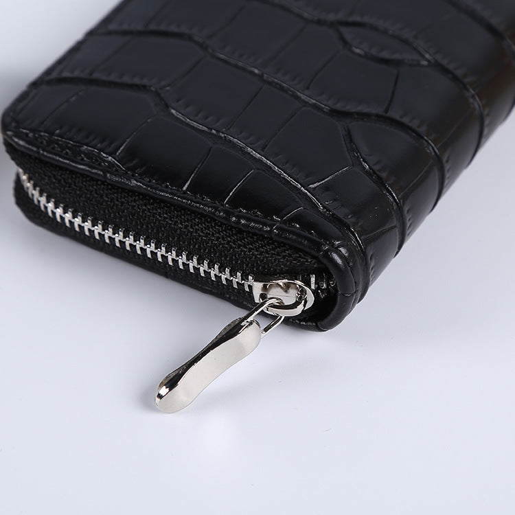 Wholesale Long and Short Stone Solid Color Wallet