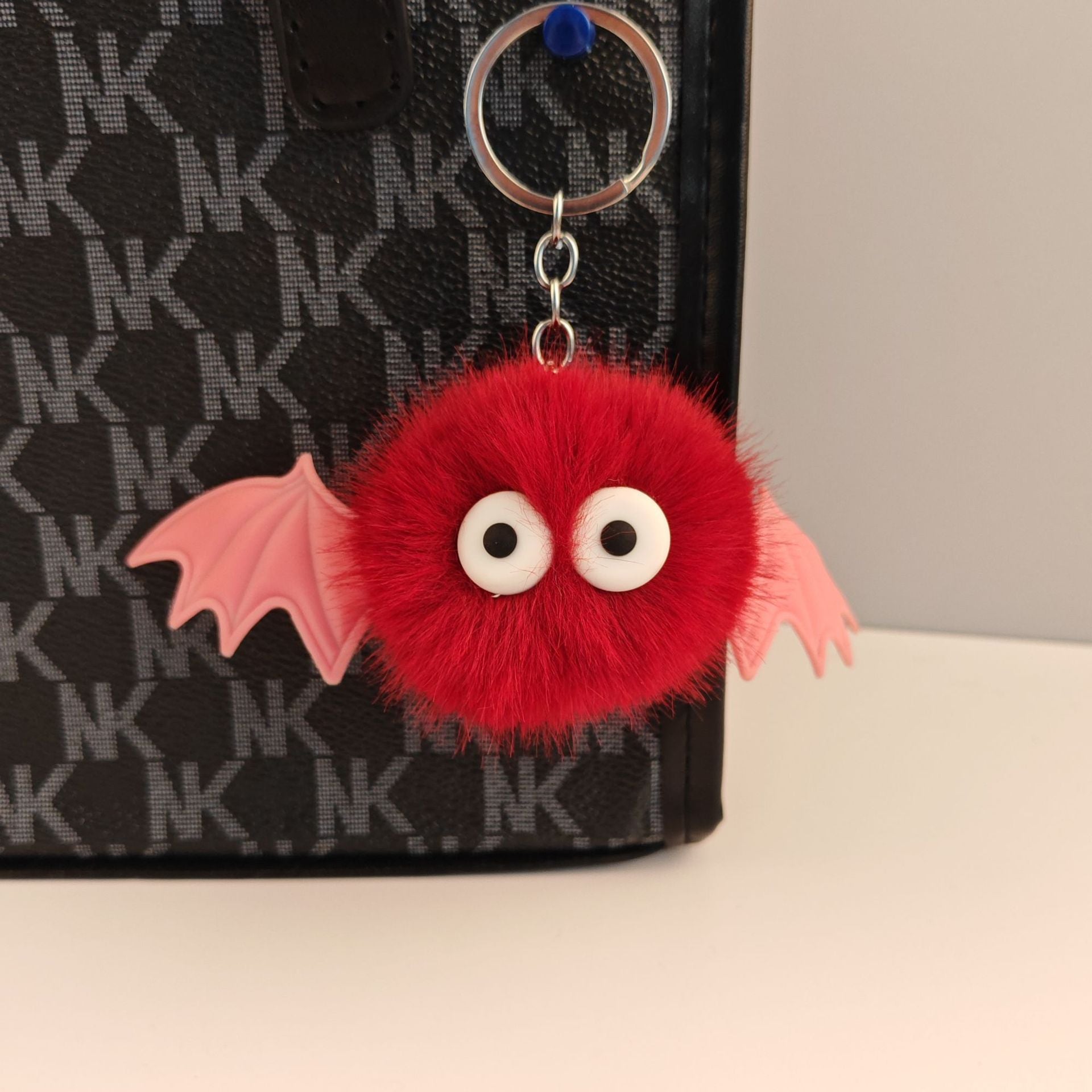 Wholesale 5pcs/pack Plush ball pendant funny keychain accessories