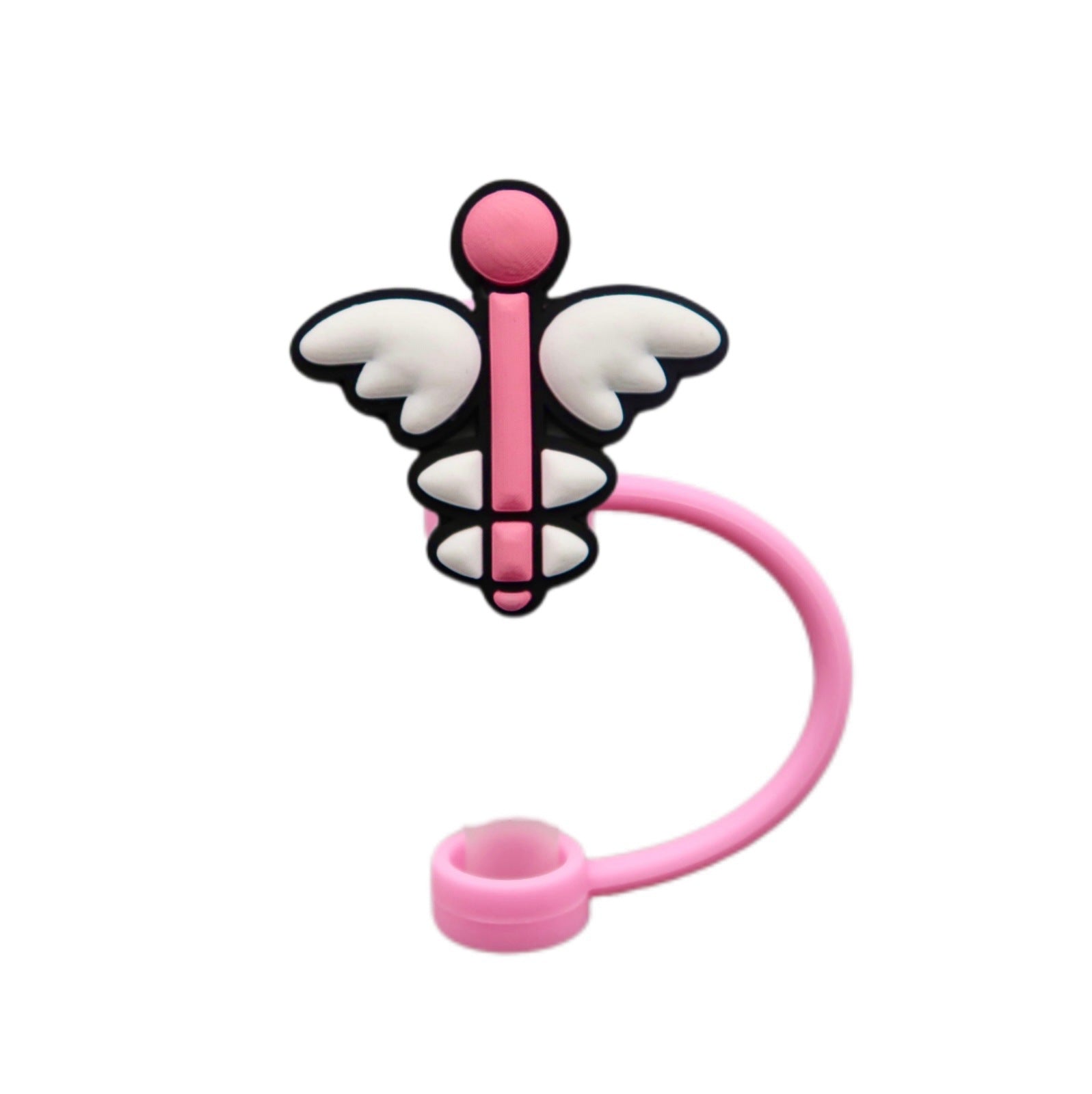 Wholesale 10pcs Cartoon Silicone Dustproof 8/10mm Straw Cover