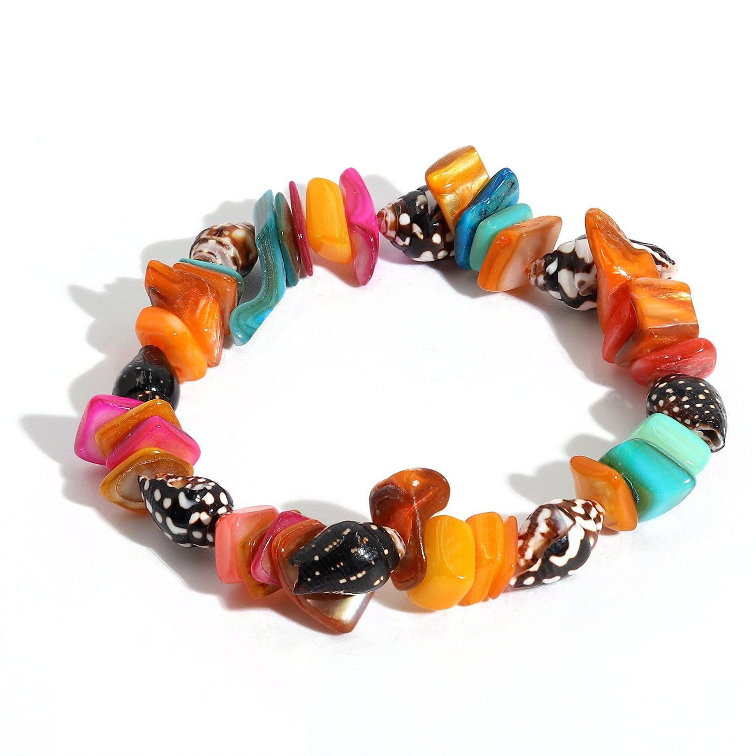 Wholesale Ethnic Style Natural Gravel and Shell Bracelet