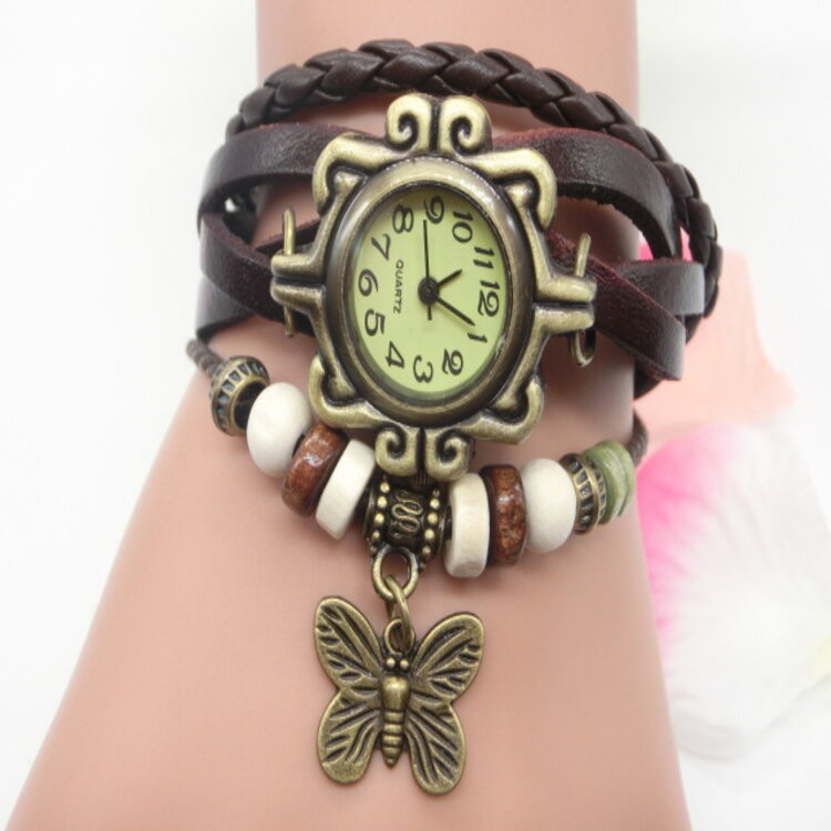 Wholesale Zhendianzhibao Glass Mirror Bracelet Vintage Watch