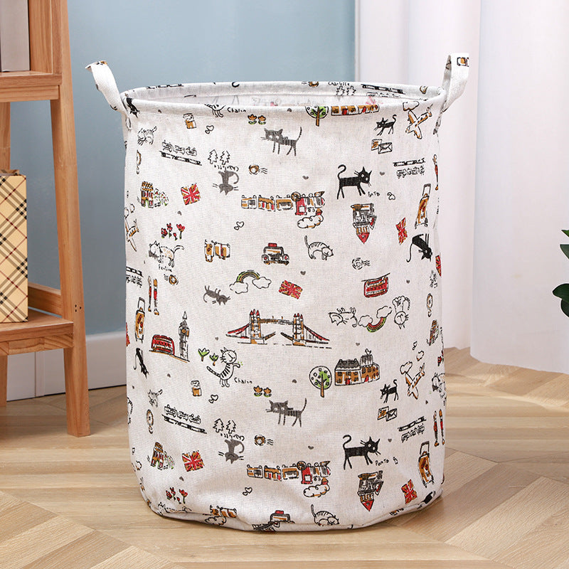 Wholesale Cotton and Linen Foldable Waterproof Storage Baskets