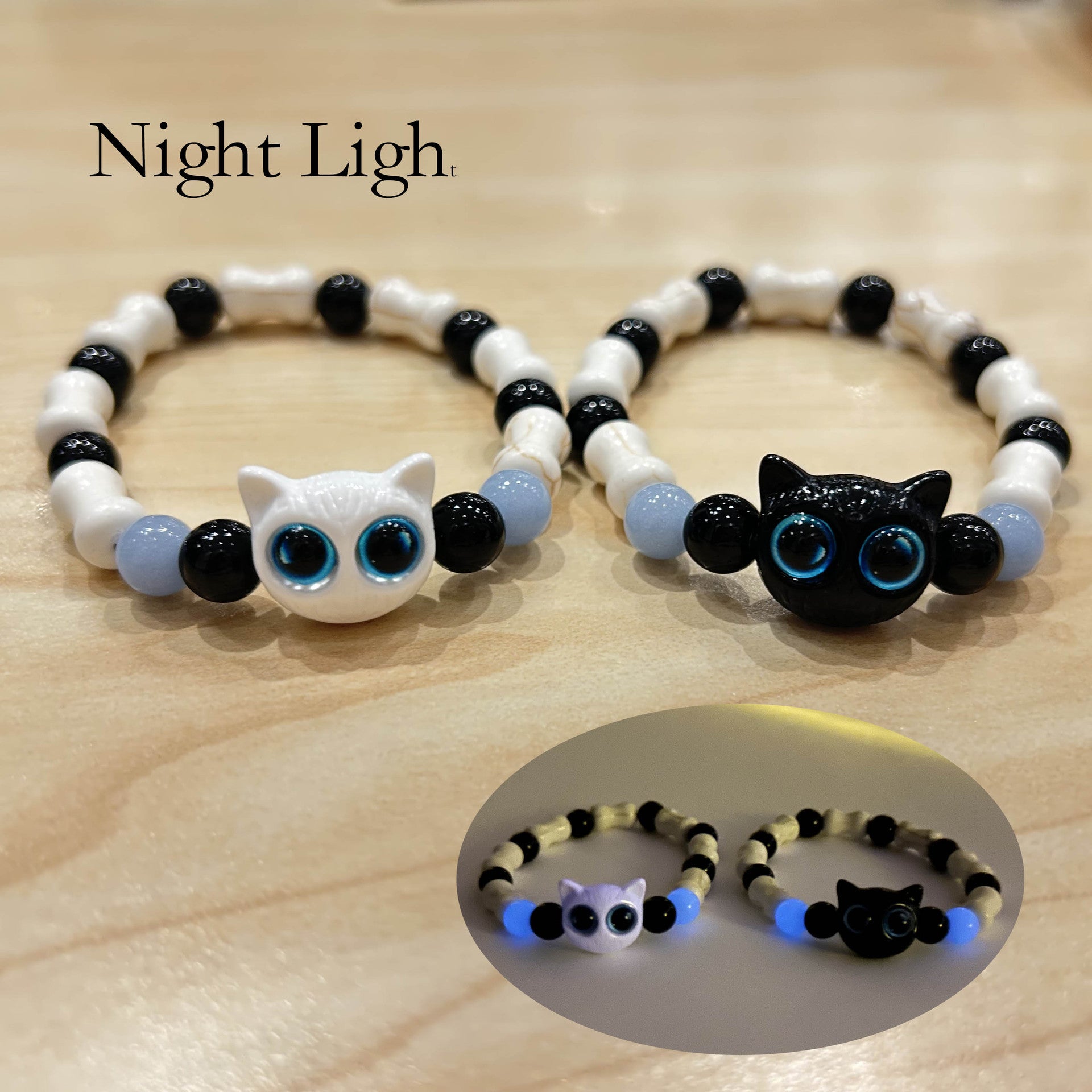 Wholesale  Dopamine Kitten Color Beaded Bracelet Girlfriend Jewelry