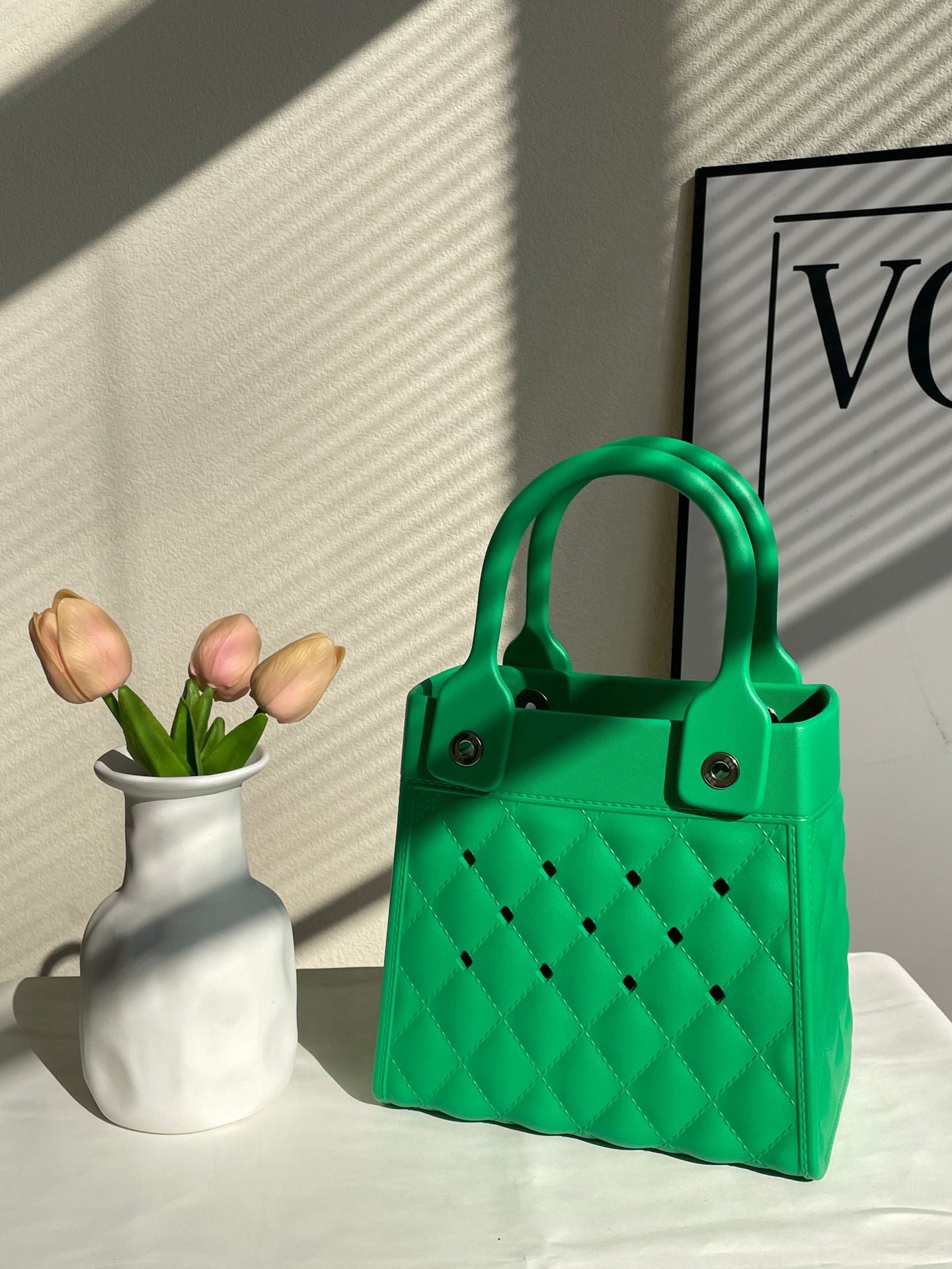 Wholesale EVA Niche Creative Fashion DIY Diamond Grid Handbag