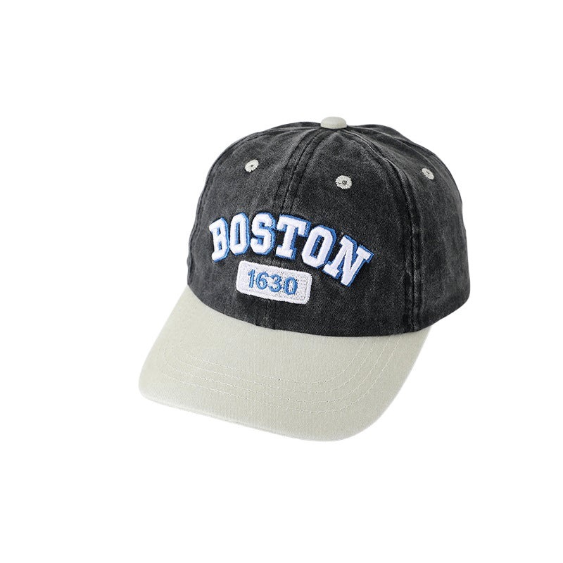 Wholesale Children's washed embroidered baseball cap