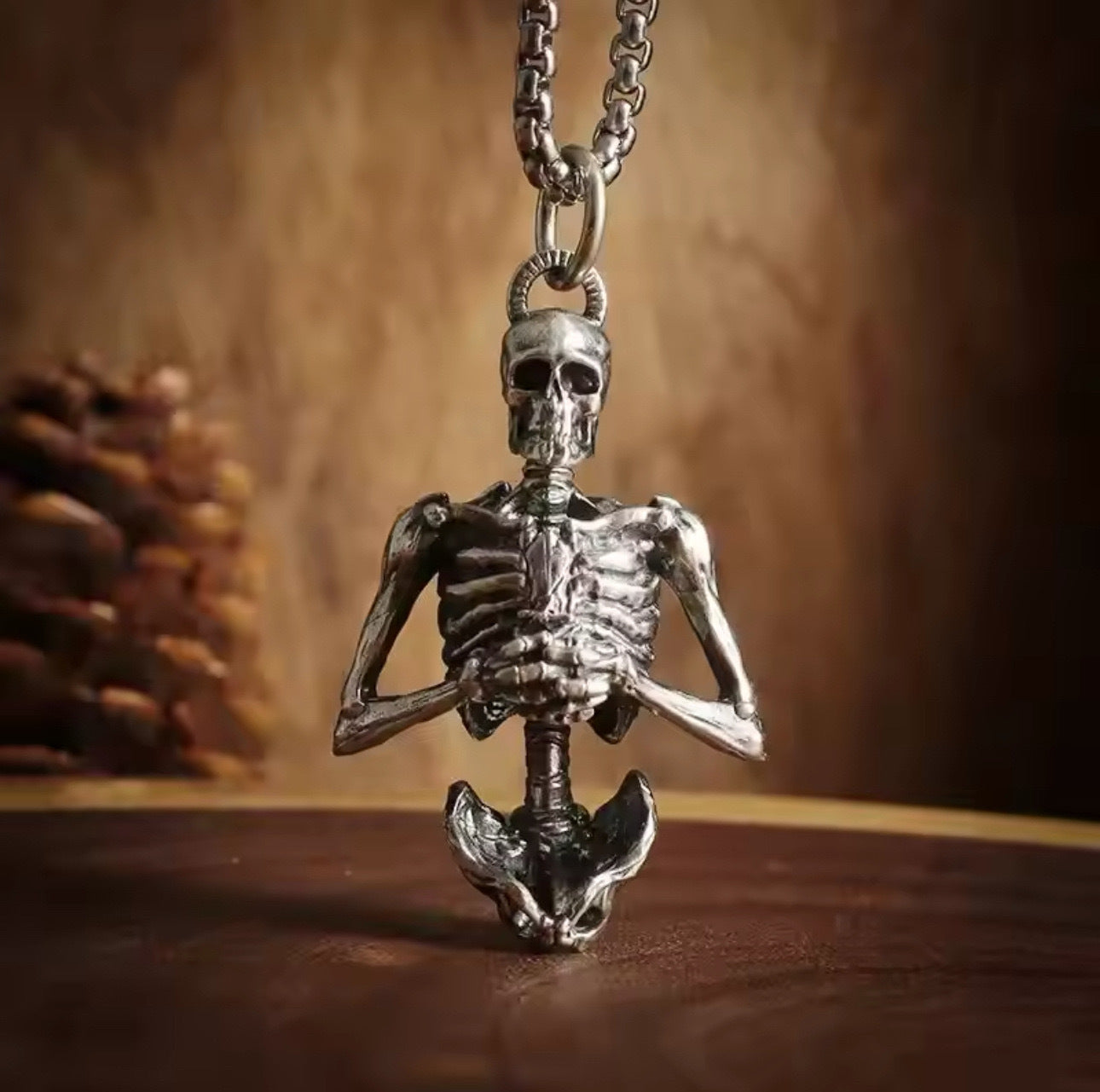 Wholesale Skull Necklace Independent Site Fashion Retro Jewelry Pendant