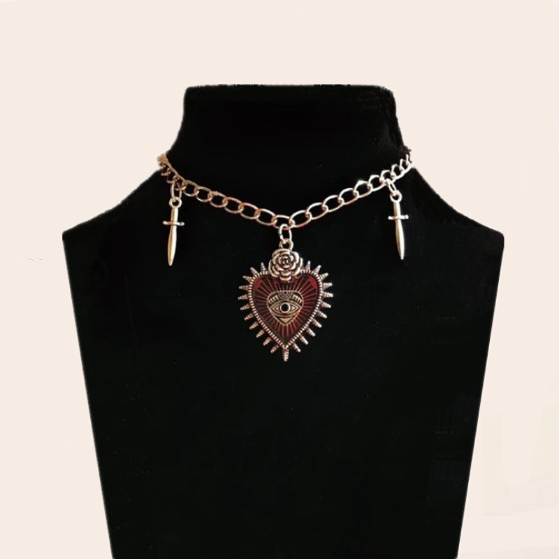 Wholesale Vintage Gothic Heart Necklace