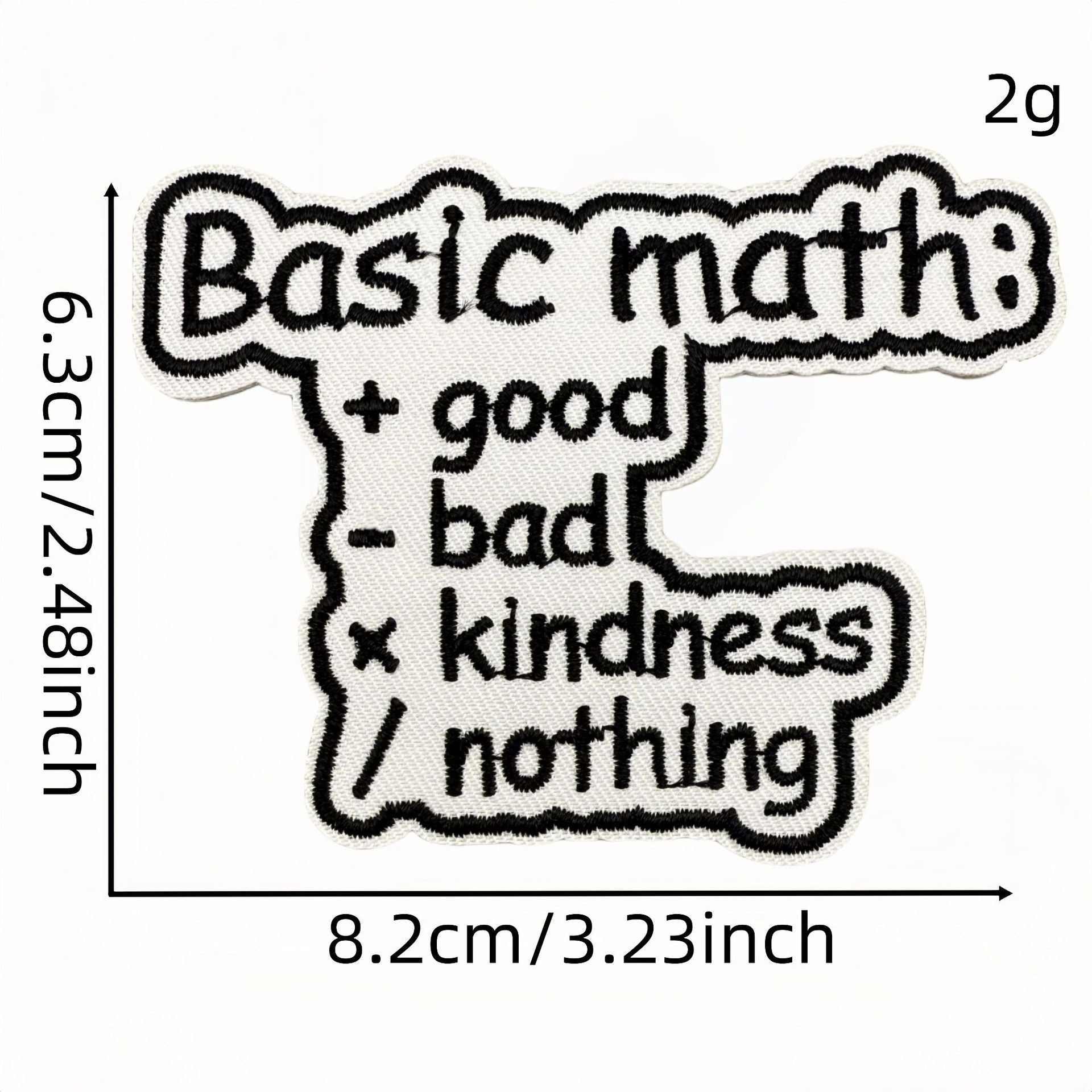 Wholesale Cartoon English Math Series Embroidery DIY Patches