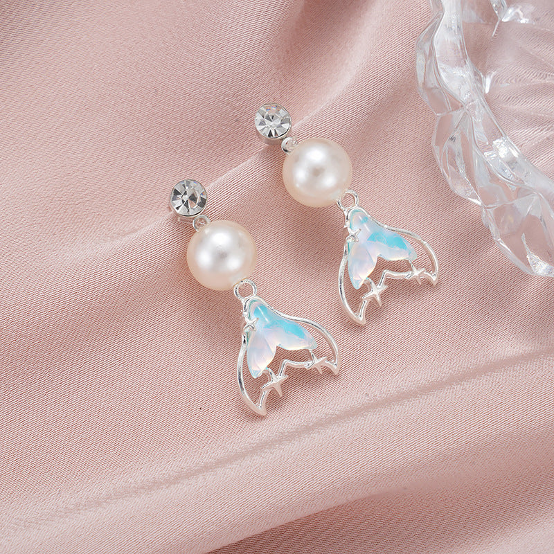 Wholesale Mermaid Pearl Earrings Mother's Day