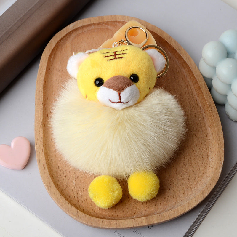 Wholesale Little Tiger Fur Keychains