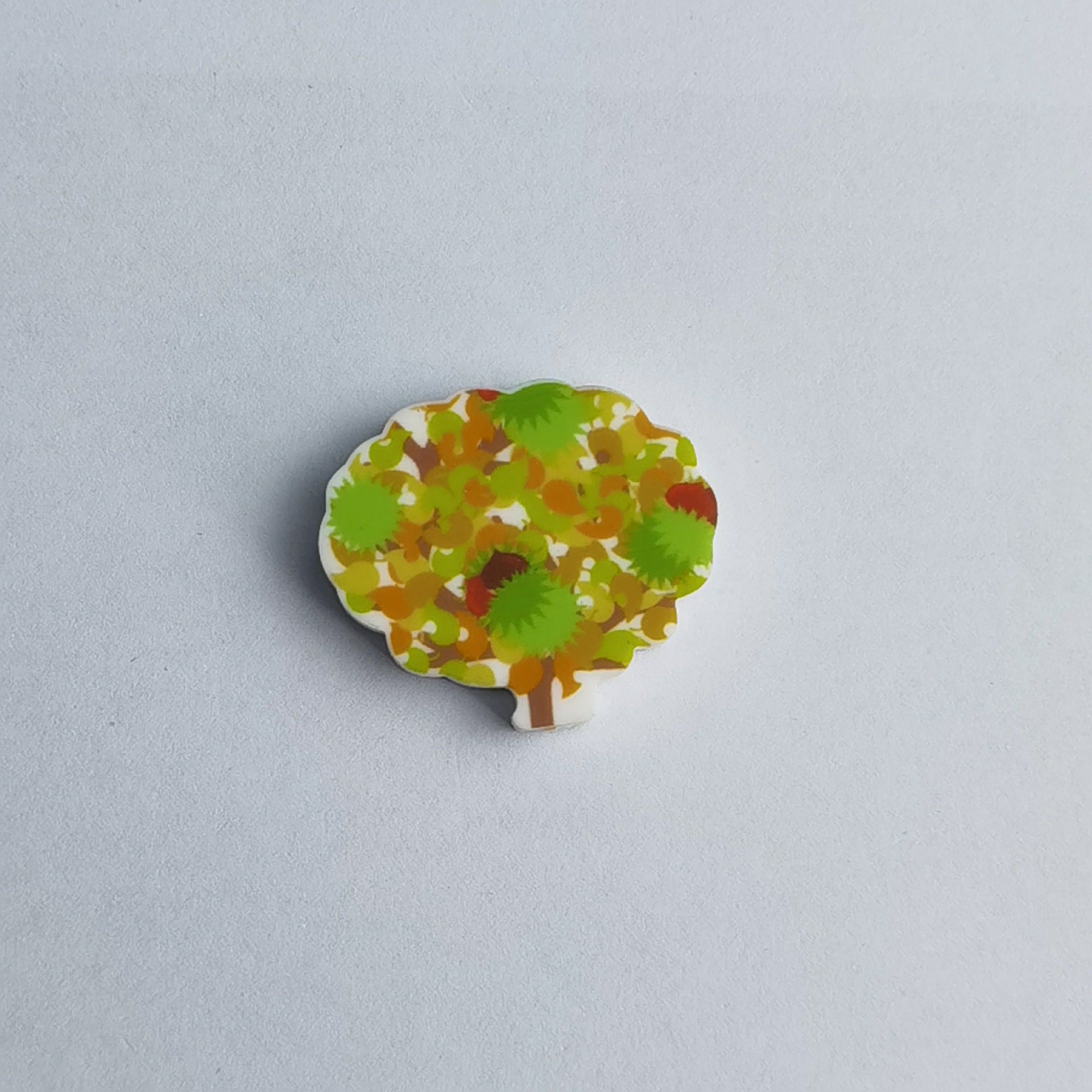 Wholesale 30pcs Colorful and diverse tree shaped flower printing Focal Beads