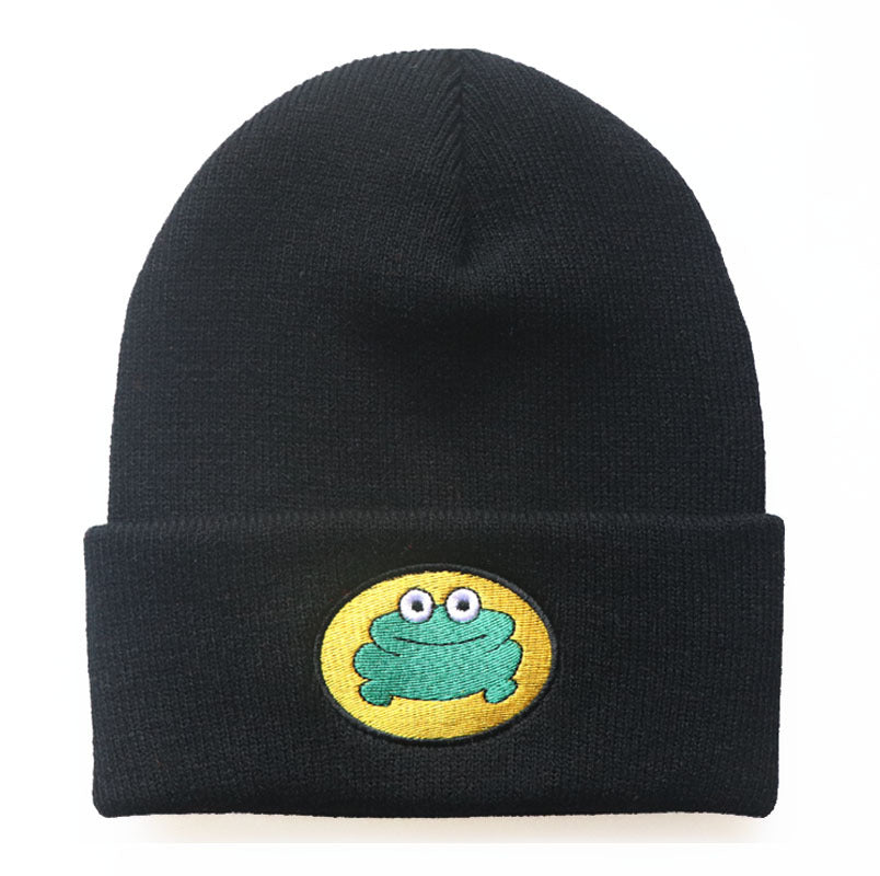 Wholesale Cartoon Frog Knitted Yarn Winter Hat