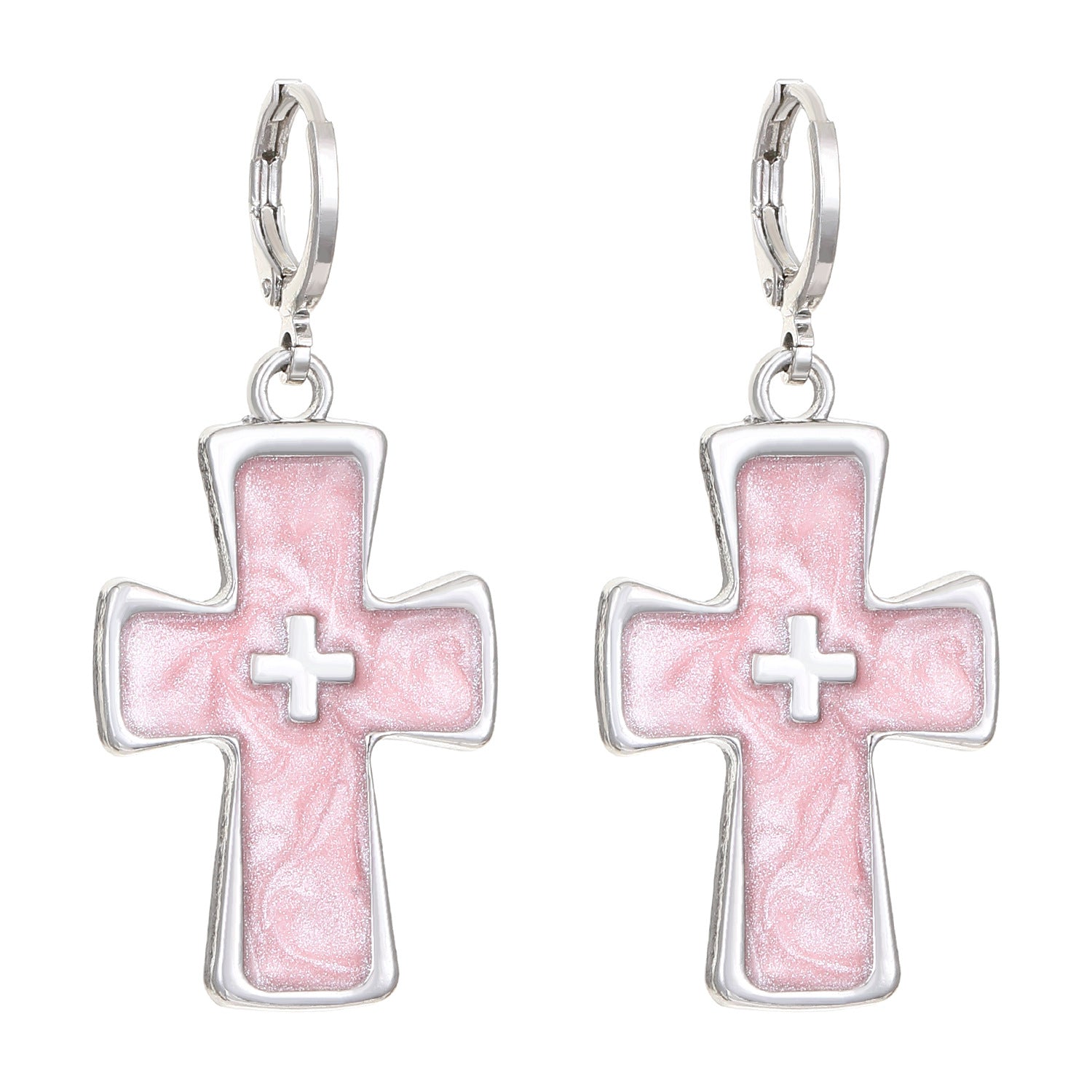 Wholesale Hip Hop Cross Mercury Earrings