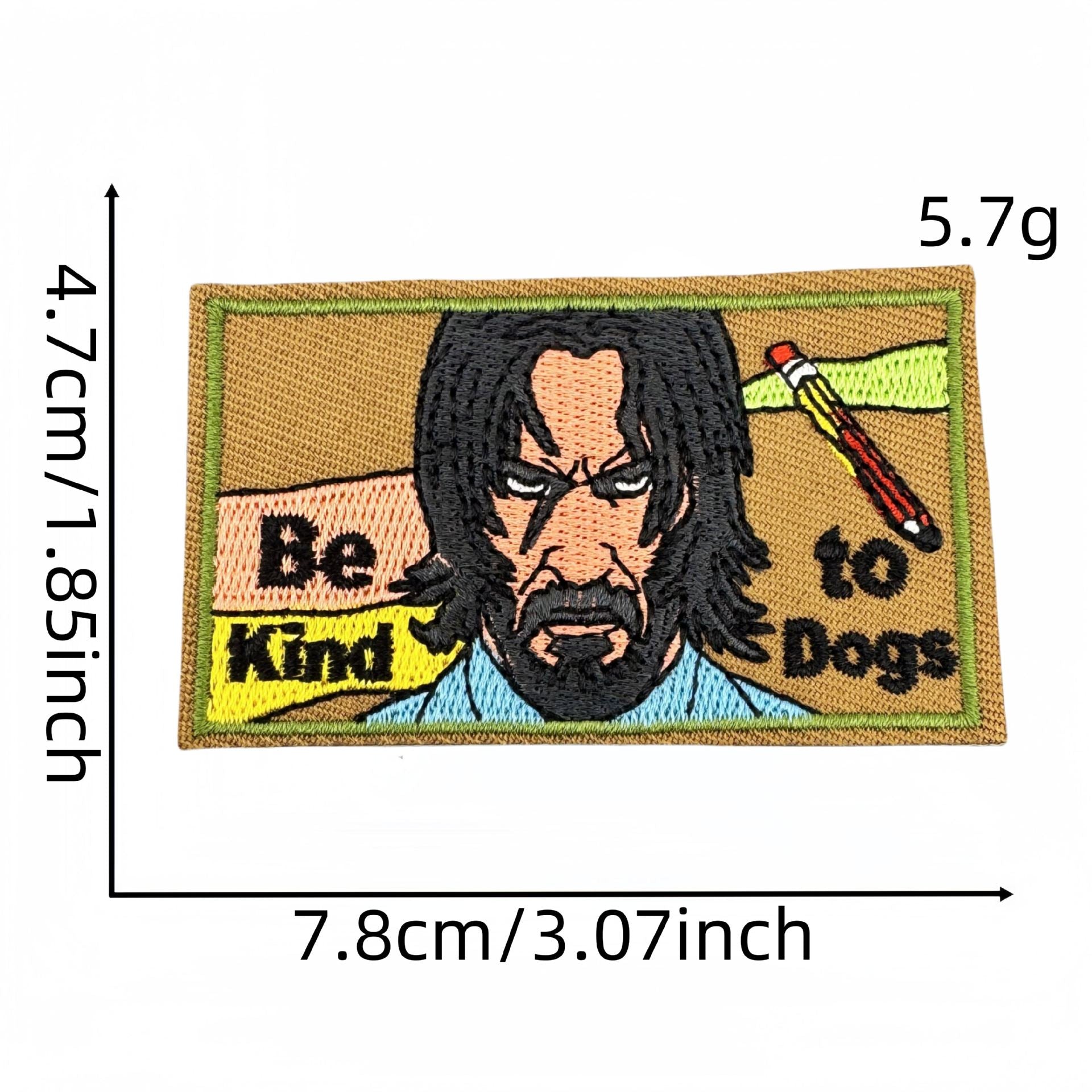 Wholesale Cartoon Fun Quirky Style English Letter Animal Character Velcro Badge Patch