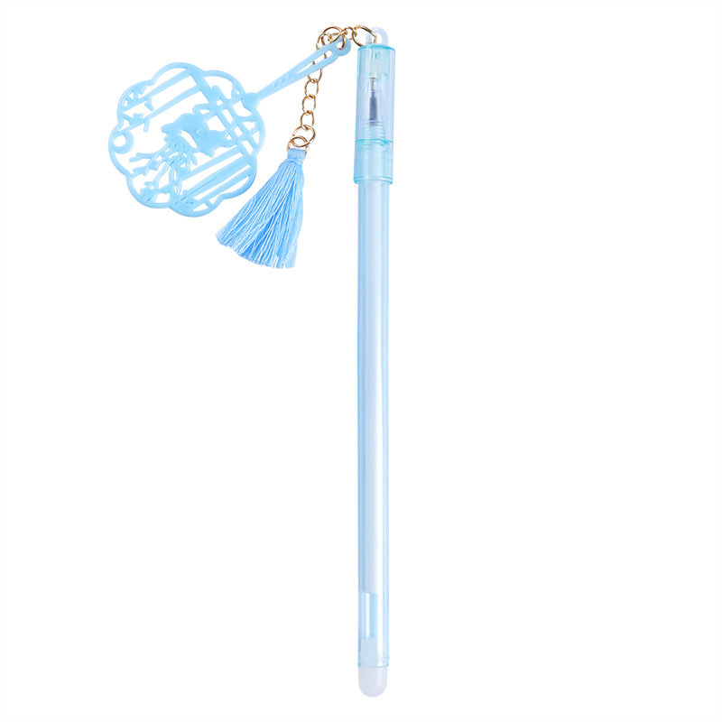 Wholesale Plastic Fan Tassel Gel Pen