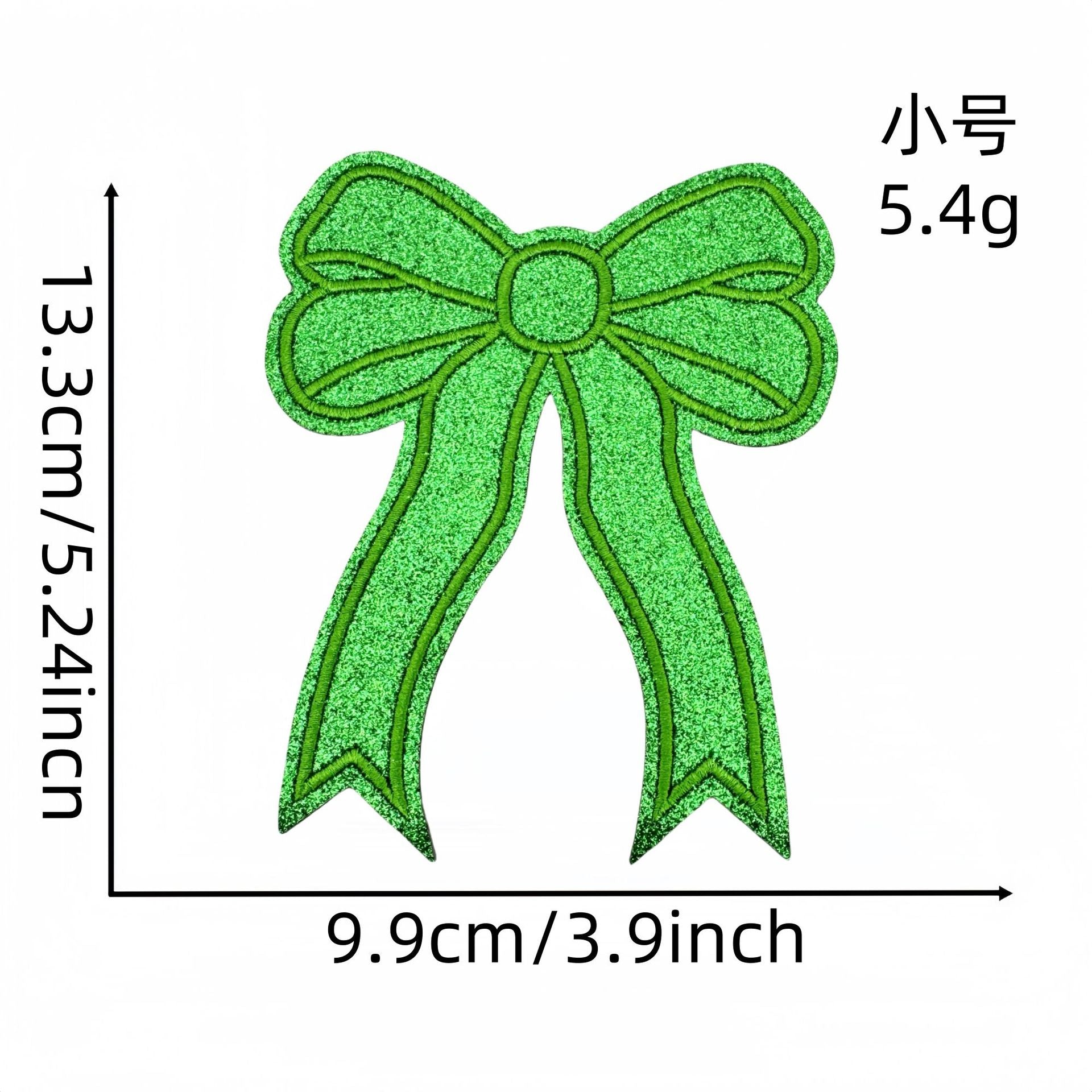 Wholesale Glitter Bowknot Cloth Appliques Embroidery Accessories