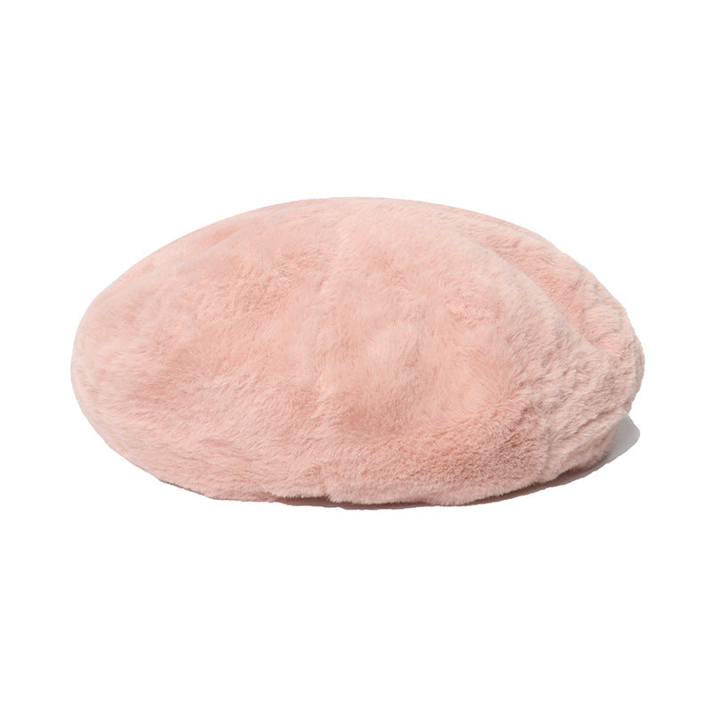 Wholesale Autumn and Winter Solid Color Furgora Beret