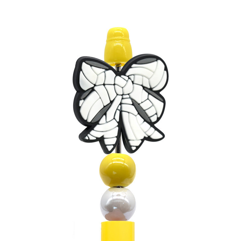 Wholesale  Random  100pcs/pack Cartoon Bow Beads  Focal Beads