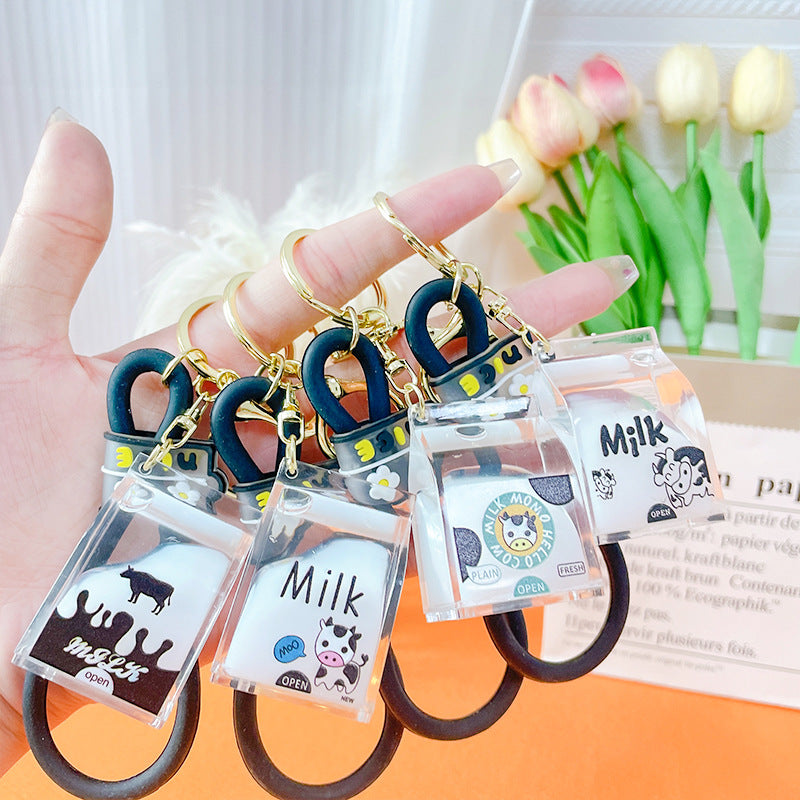 Carton de leche al por mayor lindos llaves acrílicos