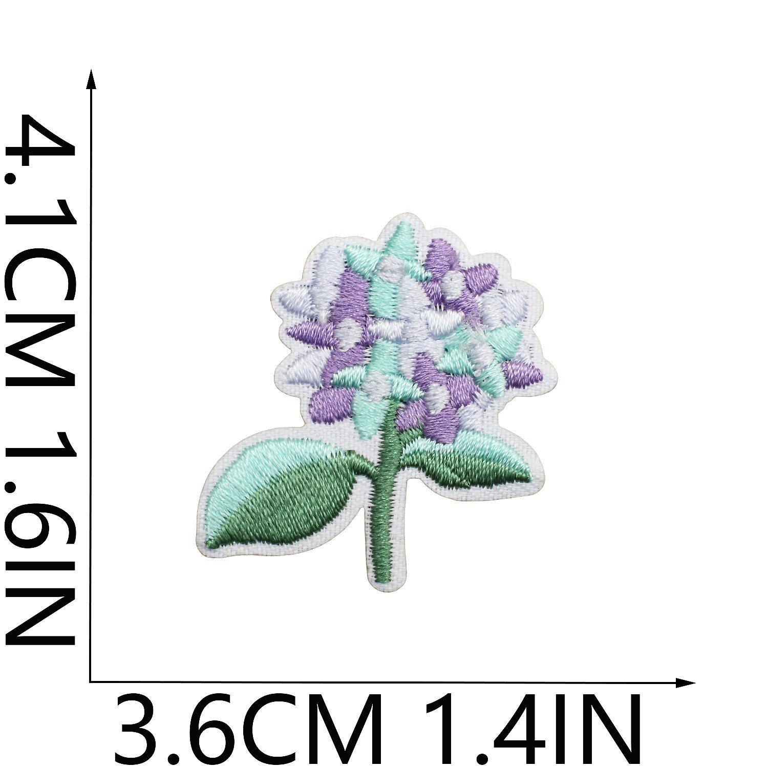 Wholesale Tulip Floral Embroidered Patch Iron On Peony Applique DIY Clothing Bag Decorative Craft Supply