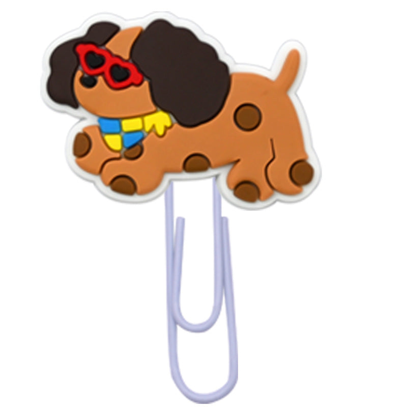 Wholesale  Random 50pcs/pack  Cartoon Sausage Dog Bookmark