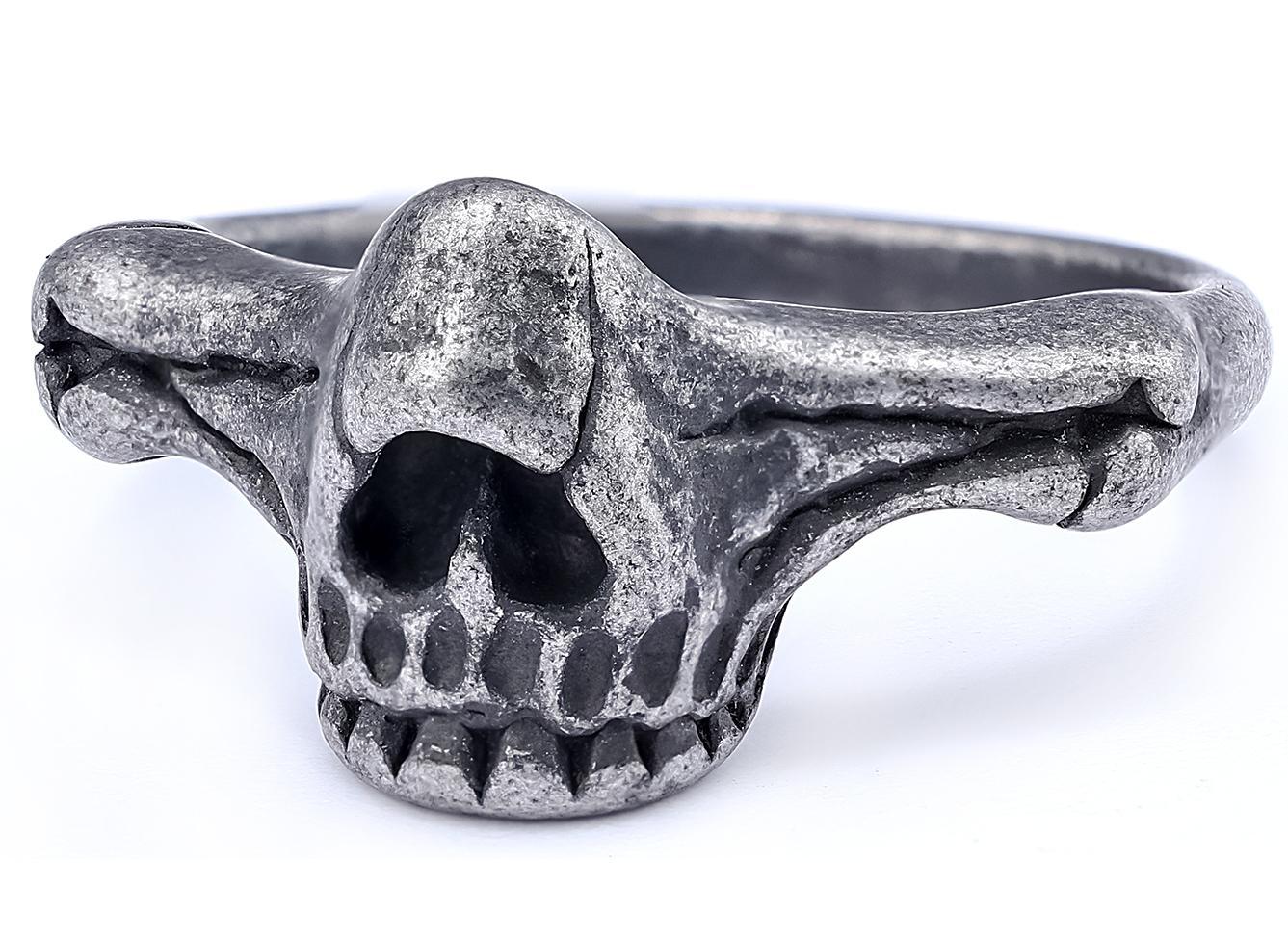 Wholesale  Simple Retro Punk Goethe Ring Titanium Steel Rust-free Fashion Jewelry Ring Pendant