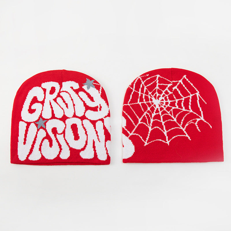 Wholesale Alphabet Jacquard Knitted Street Winter Hat