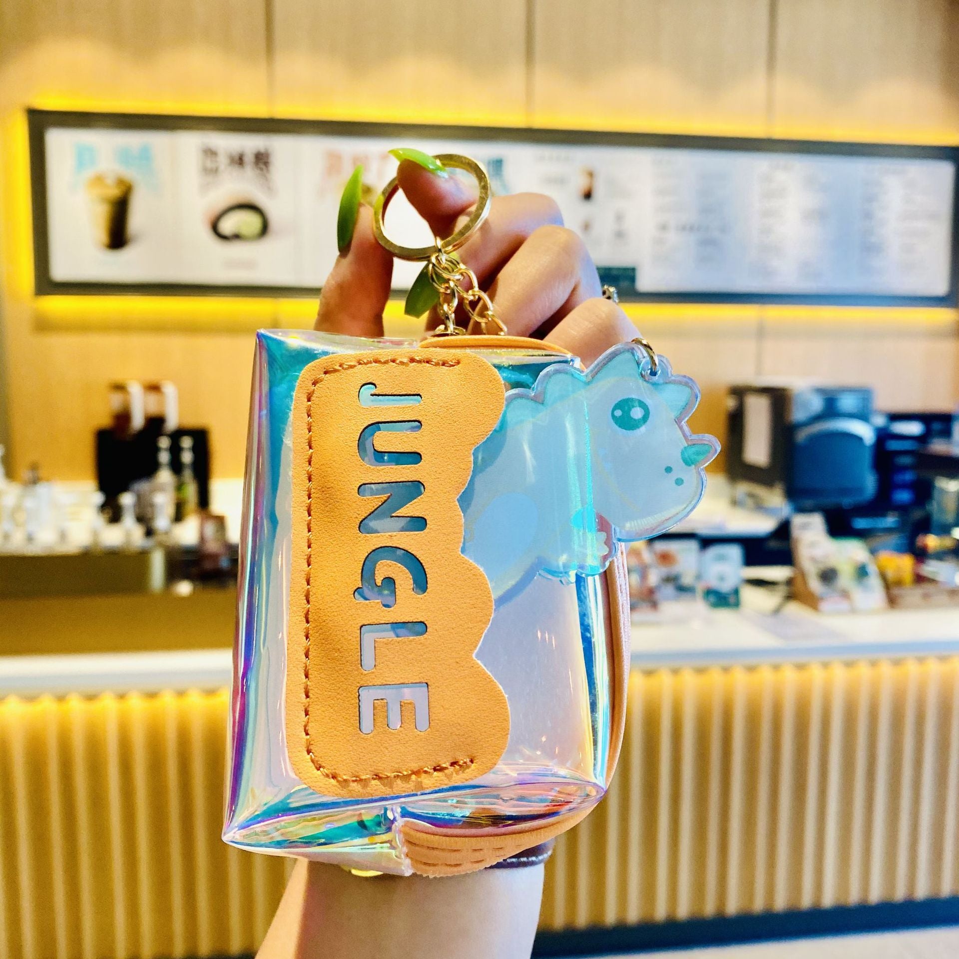 Wholesale PU Dinosaur Storage Coin Key Card