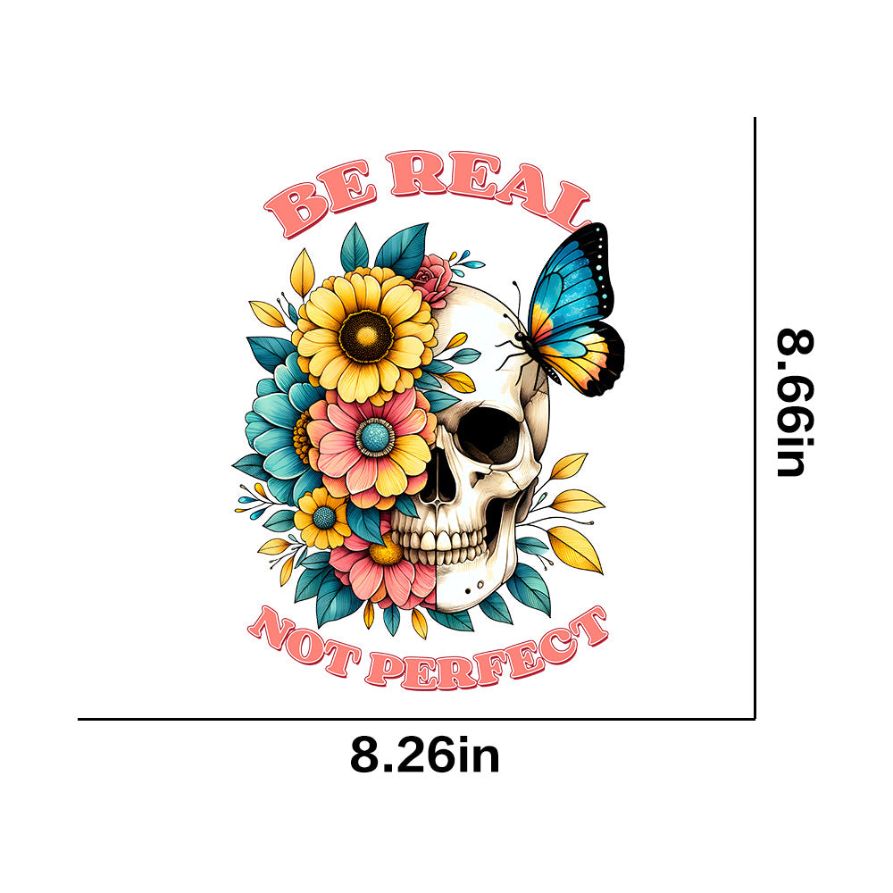 Wholesale 10pcs Butterfly Flower Rainbow Letter  UV DTF Ready to Press Transfers Wraps