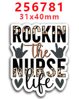 Wholesale Random 30pcs Colored Nurse's Day Series  Acrylic Flatback