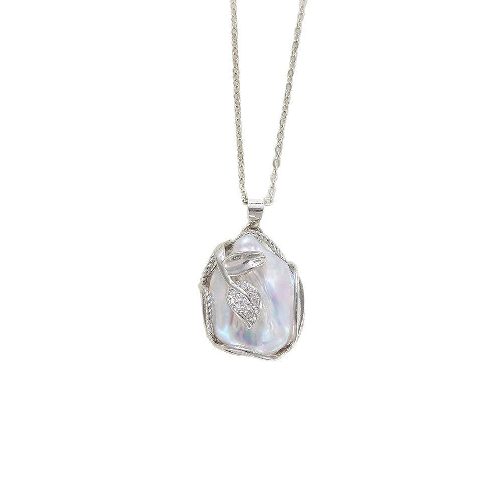 Wholesale Baroque Pendant Freshwater Pearl Luxury Necklace