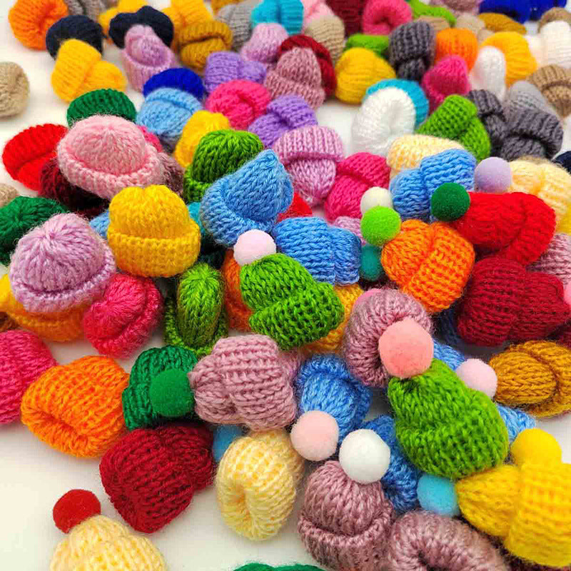 Wholesale Wool Knitted Small Hat Clothing Accessories Decorative DIY Accessories Korean Mini Jewelry Toy Decorative Finger Cap