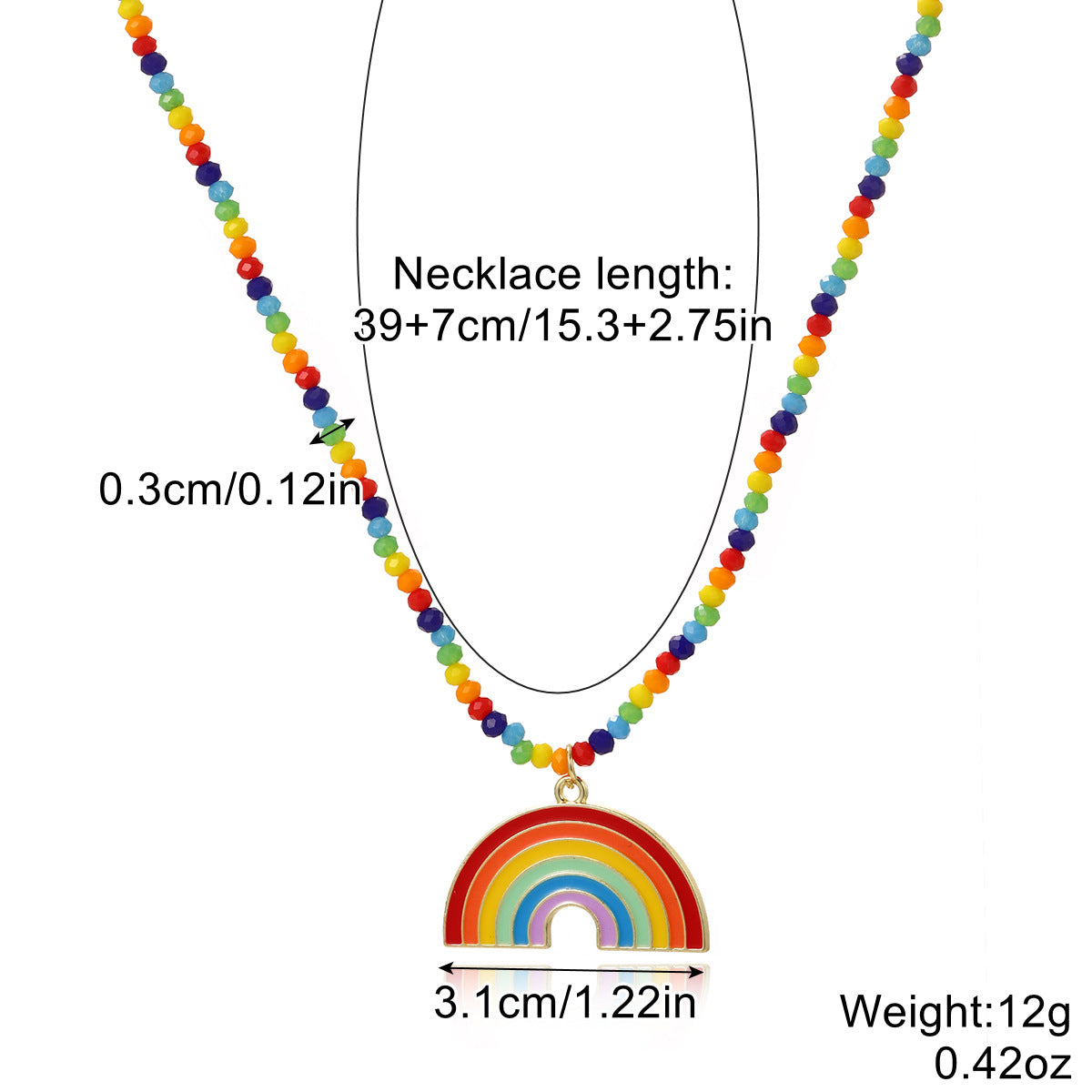 Wholesale 1pair/pack Rainbow Heart Magnetic Bracelets for Valentine's Day.
