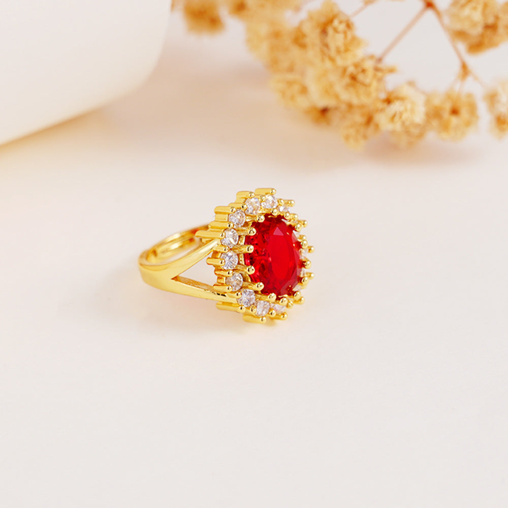 Wholesale Colorful Round Zircon  Luxury Exquisite Stainless Steel Clavicle Necklace