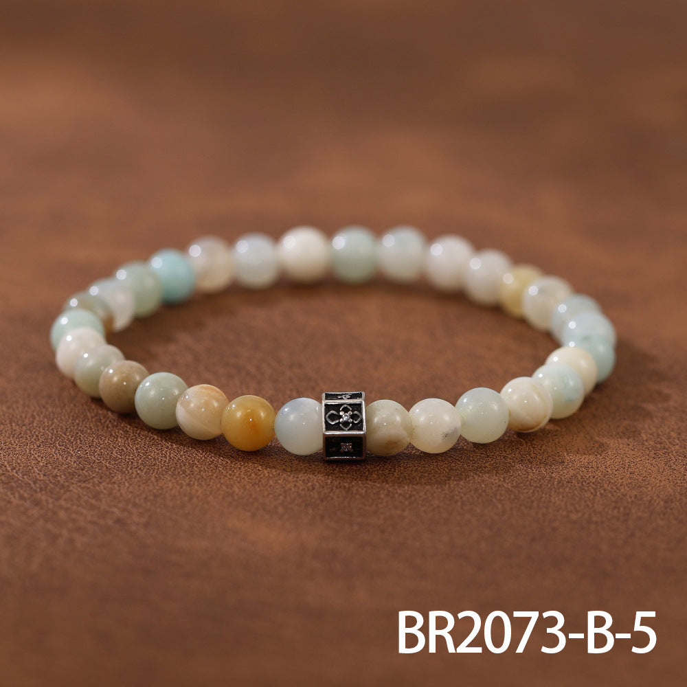 Wholesale Colored turquoise string men' s bead bracelet