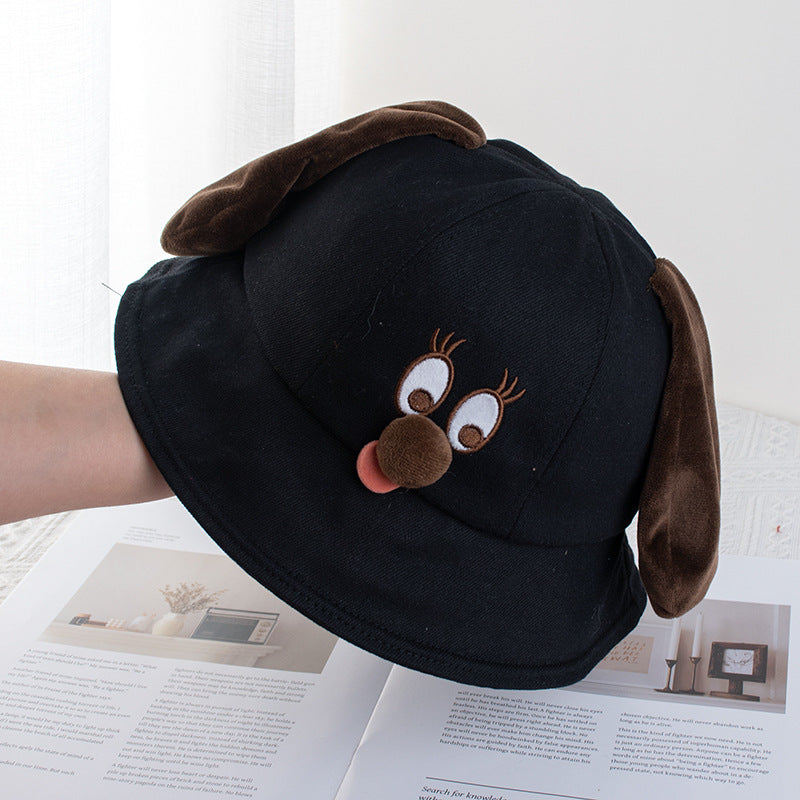 Wholesale Cute and funny big eyelashes puppy fisherman hat