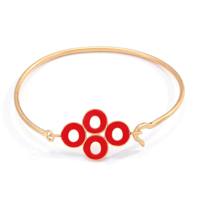 Wholesale Enamel Oil Drop Retro Classic Elegant Adjustable Bracelet