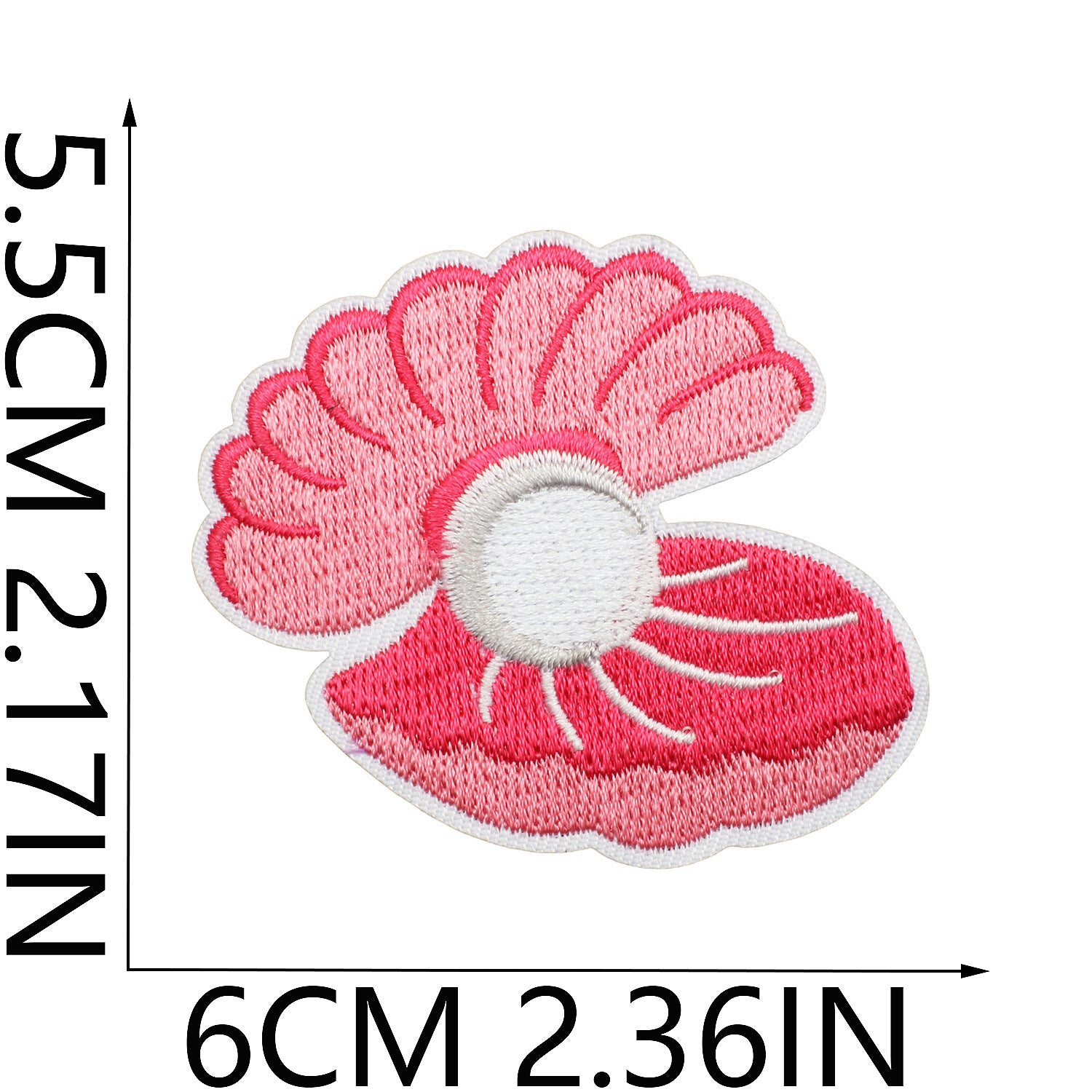 Wholesale summer Pearl Shell Beach Crab Embroidery DIY Patches